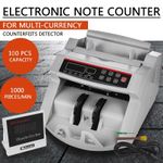 Electric Note Counter Machine Cash Bill Money Banknote Counting Detector