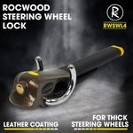 Steering Wheel Security Lock Foldable Vehicle Car Airbag Anti Theft With 3 Keys