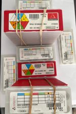 RPHX INSERTS WNT CERATIZIT CARBIDE MILLING, VARIOUS SIZES & GRADES 20% VAT INCL