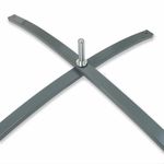 1.2KG Flag Pole Cross Base with Pegs for Teardrop Feather Sail Flags and Banners