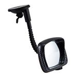 Car Motor Bike Fender Mirror In Out Door Universal Fit Flexi Arm Carbon Look 
