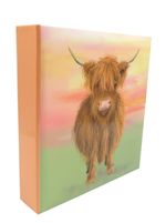 Slip in Photo Album  6x4  200 Photos With Memo Space Featuring Highland Cow Logo