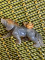 Unique Wonderful Rare Chinese Old HeTian Jade Hand Carved *Dog* Statue