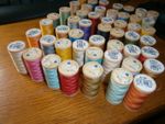 Coats x 50 Multi Coloured Sewing Thread - 100m each and no duplicates