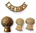 Badges - Lothian and Border Horse Cap Badge Collar Badges and shoulder title