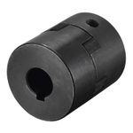 Flexible Coupling Shaft 16mm to 25mm 51mm x 44mm Motor Coupler Joint Black