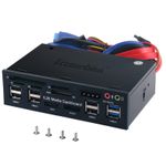 Tccmebius 5.25" PC Front Panel USB 3.0/2.0, SATA, Audio & Card Reader