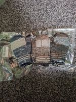Baby Mittens, 3 Pairs, Black, Blue And Brown, Brand New