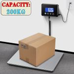 200kg 440lbs LCD Digital Postal Parcel Scales Platform Postage Shipping Weighing