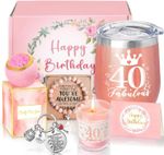 40th Birthday Gifts for Women, Happy 40th Birthday Basket Gifts Box for Best Fr