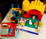 Toy Bundle Mega Bloks Farm Bricks Animals & Cash Register