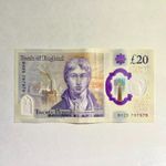 £20 Plastic Polymer Twenty Pound Note BH Prefix  79 79 79 [J TURNER]