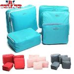 5pcs Packing Cubes Set Travel Luggage Organiser Bags Suitcase Storage UK Stock