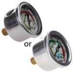 Pump Guage with Metal Frame Air Pump Pressure Gauge 0-6000PSI 0-40MPa Air Pump