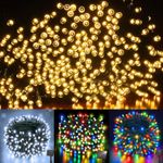 50 100 200 LED Solar Power Fairy Garden Lights String Outdoor Wedding Party UK