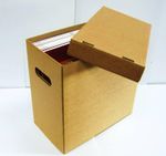 10 x 12" Vinyl Record Storage Cardboard Archive Box - Hold 50 LPs/70 12" Singles