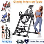 300 LBS Heavy Duty Gravity Inversion Table Back Therapy Reflexology Stretcher