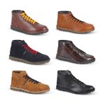 Womens Grafters Monkey Boots Hiking Ankle Desert Walking Leather Grip Sole Tread