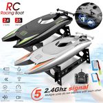 2.4G RC Boats 30KM/H High Speed Racing Boat 4CH Dual Motor Remote Control ABS