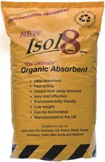 Oil Spill Granules, Isol8 Organic Absorbent, Workshop/Garage Clean Up 1.3Kg Bag