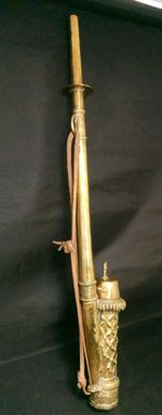 Bamum Pipe (Tukwabo): In Bamum culture Cameroon Africa, 560mm tall, Antique