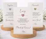 Will You Be My Bridesmaid Card Maid of Honour Card Flower Girl Witness Card