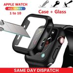 Apple Watch Case & Tempered Glass Protector for Series SE/3/4/5/6/7/8/9/10 – 44m