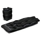 1.5kg Ankle Wrist Leg Weights Straps 2 PCS Running Training Yoga Gym Black Strap