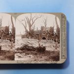 WW1 Stereoview 3D C1916 Real Photo Beury Chateau Prussians Lost Festubert France