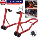 Heavy Duty Rear Motorcycle Paddock Stand Black Motorbike Stand Free Bobbin Hooks