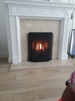 Black Fire Guard Freestanding Panel Fireplace Safety Spark Screen Protector