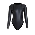 Women's Bikini Backless Wetsuit, High Cut, Swimming