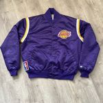 Starter VTG Los Angeles Lakers Satin Jacket - Mens X-Large - NBA - Made In USA