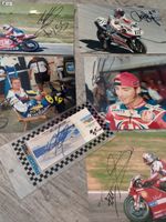 💫SIGNED Motorsport Racing Superbike Photos + GP Ticket Ben Bostrom Troy Bayliss
