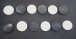 6 BONE & 6 BUFFALO HORN SPACERS/DISCS for WALKING STICKS/CRAFTS *SPECIAL OFFER*