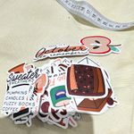 50x Autumn Waterproof Multicoloured Sticker Sheets "October" "Sweater Weather"