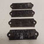 Old Ransomes No15 RSLM plough CAST IRON PLAQUE / NAME PLATE