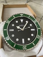 Invicta Clock Pro Diver for Wall Mount Brand New in Box Green & Black