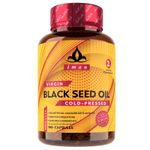 Iman Virgin Black Seed Oil, Cold-pressed 180 Capsules, 2% High-TQ, Omega 3,6&9