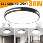 Modern LED Ceiling Light Square Panel Down Lights Bathroom Kitchen Bedroom Lamps