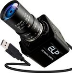 ELP 90fps Global Shutter USB Camera, 5-50mm Varifocal Lens with 10X Zoom