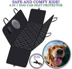 Car Rear Back Seat Cover Pet Dog Cat Protector Waterproof Hammock Mat Seatbelt