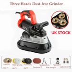 3-Heads Dustless Grinder Triangle Floor Grinding Concrete Floor Polisher 6-speed