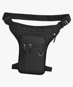 Harilla Thigh Waist Bag Adjustable Straps for Campers, Hikers, Outdoors, Black