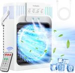 1200Ml Portable Air Conditioner Cooling Fan, Mini Air Conditioning Unit with Rem