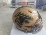 Bijan Robinson Salute To Service Atlanta Falcons Signed Mini Helmet Beckett Coa