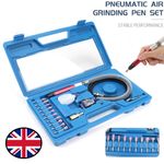 17Pcs Micro Air Die Grinder Kit Mini Pencil Type Polishing Grinding Cutting Tool