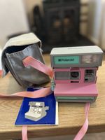 Polaroid Supercolor Esprit 600 Instant Film Camera - Pink/Grey - Tested Working