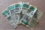 Five copies of 'The Celtic View' newspaper from the 1978/79 Season