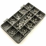200 ASSORTED A2 STAINLESS STEEL SOCKET CUP POINT GRUB SCREWS M3 M4 M5 M6 M8 KIT